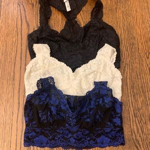 Free People set of 3 bralettes